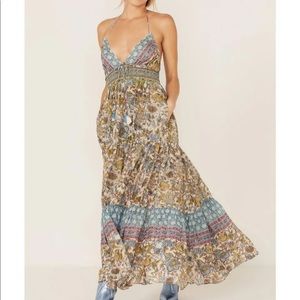 Free People Real Love Maxi Dress Daylight Combo Size S